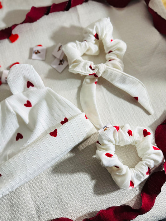 Ensemble matchy-matchy bonnet & chouchou cécile