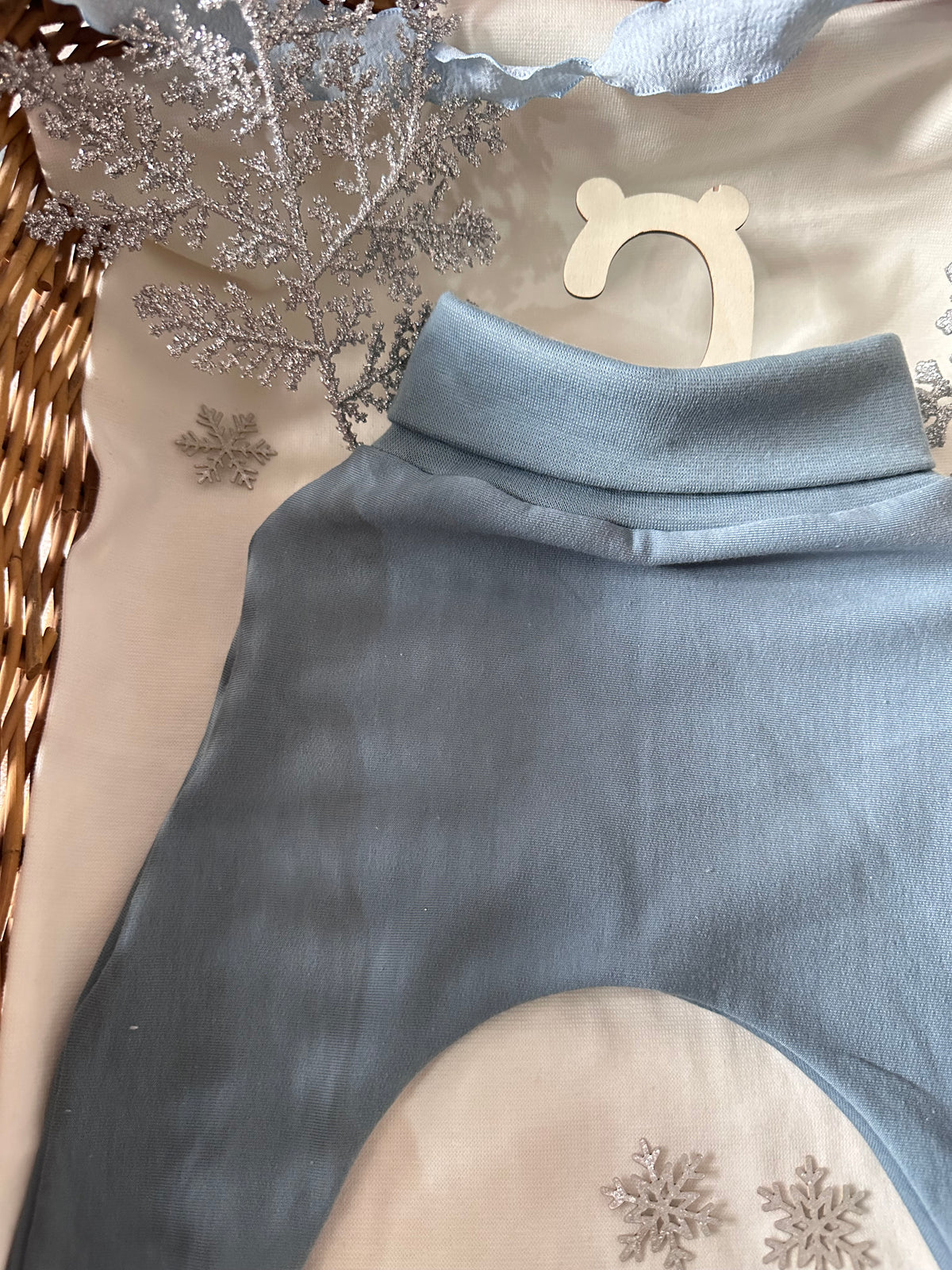 Sarouel couleur bleu/gris Oeko-Tex 6 mois
