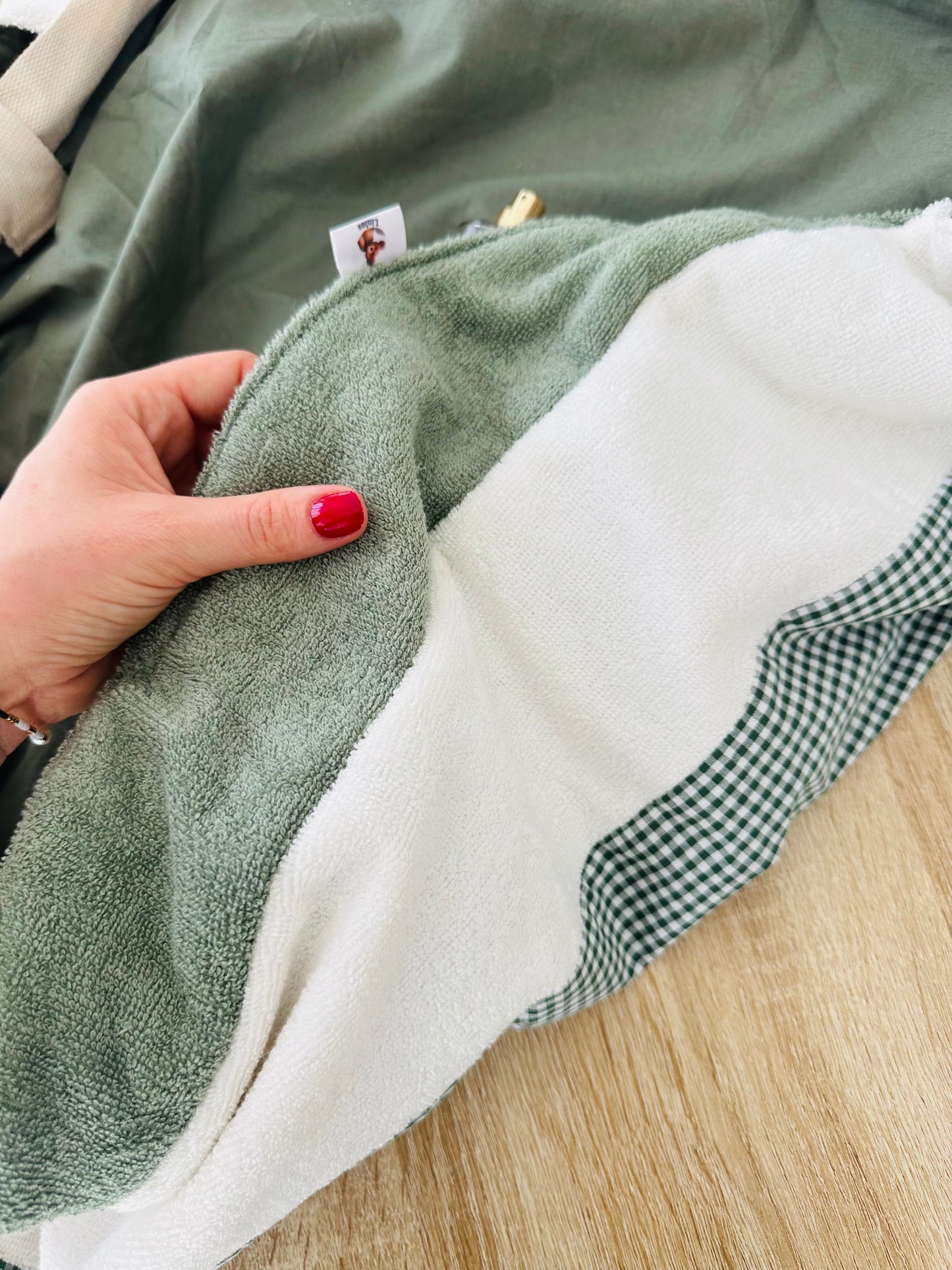 Sac Loompa bicolore vert et écru