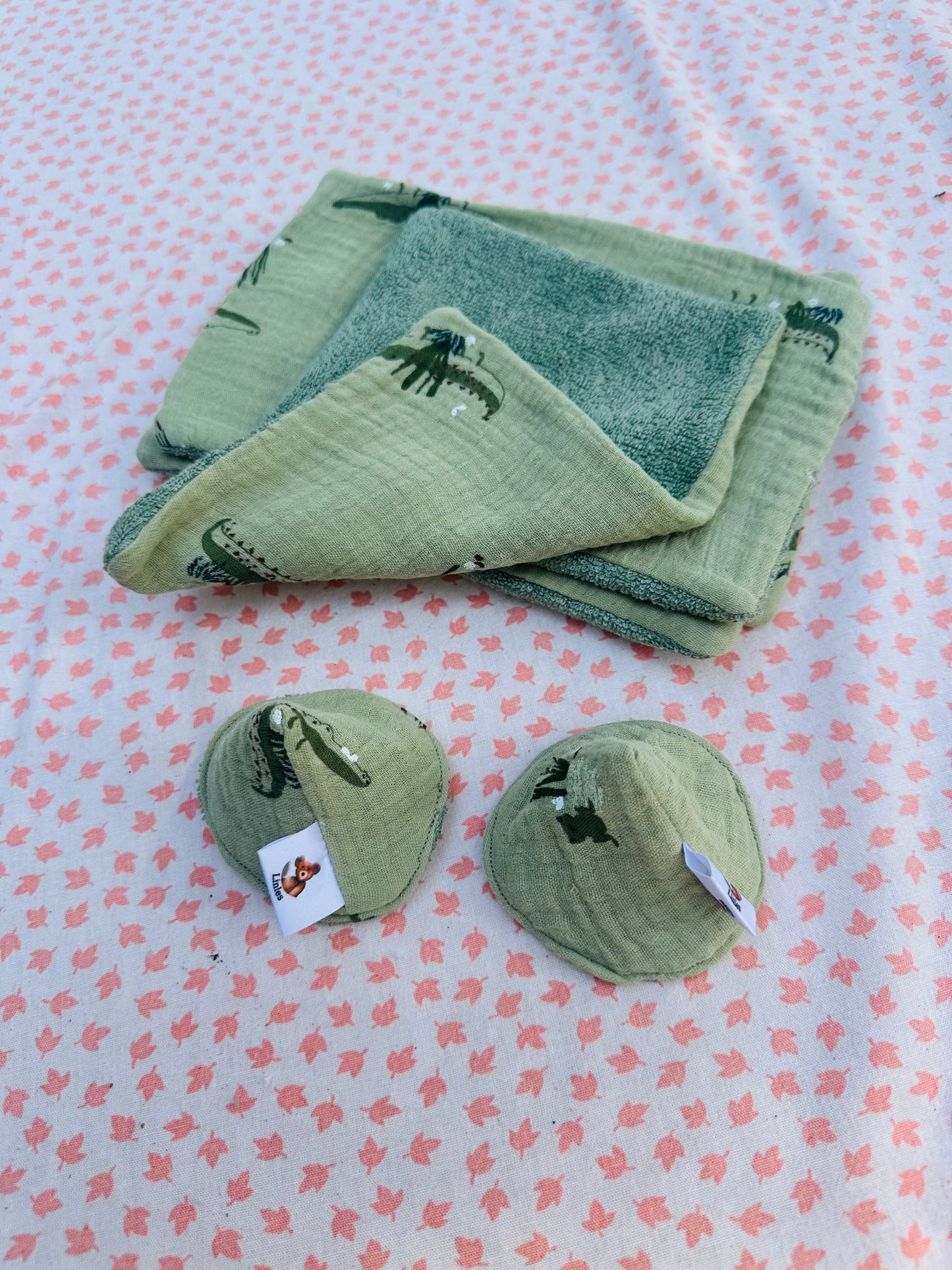 Lots de 4 lingettes avec pare zizi Oeko-tex