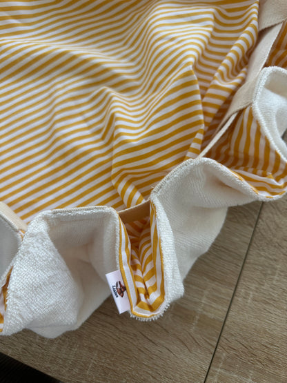 Sac Loompa éponge écrue et jaune à rayures