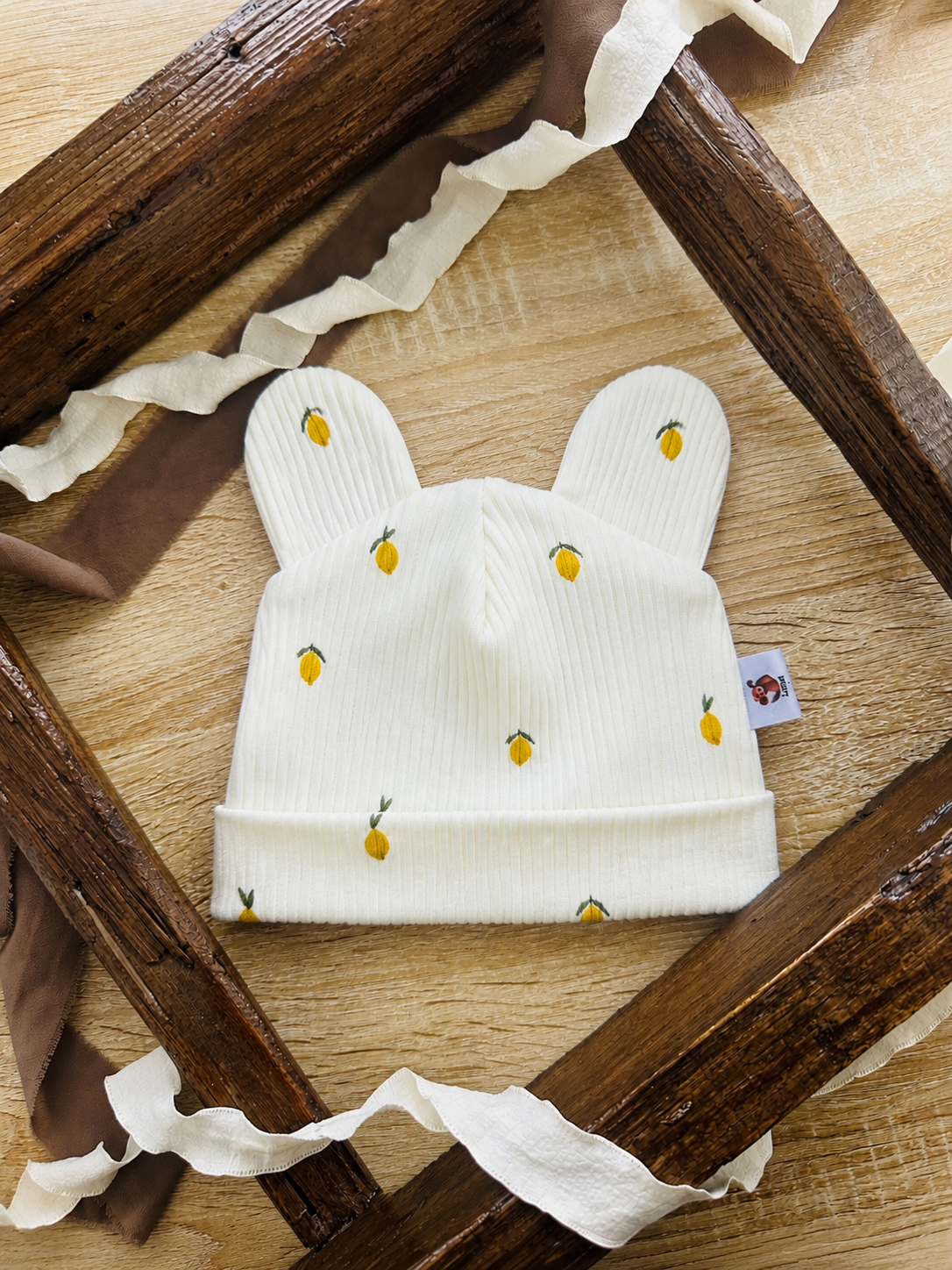 Bonnet ourson Leemon - Oeko-Tex
