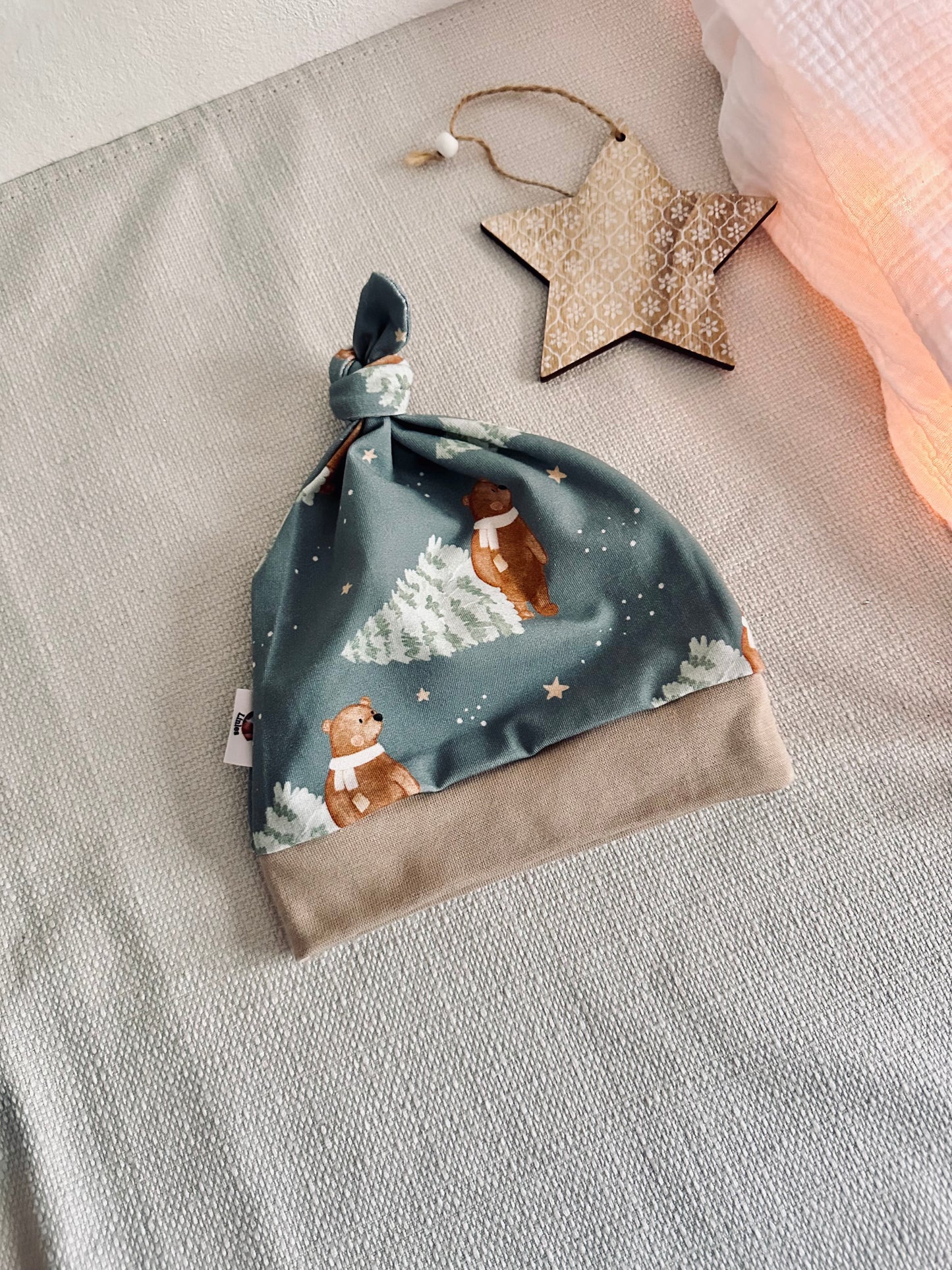 Ensemble pull manche longue + bonnet 1-3 mois