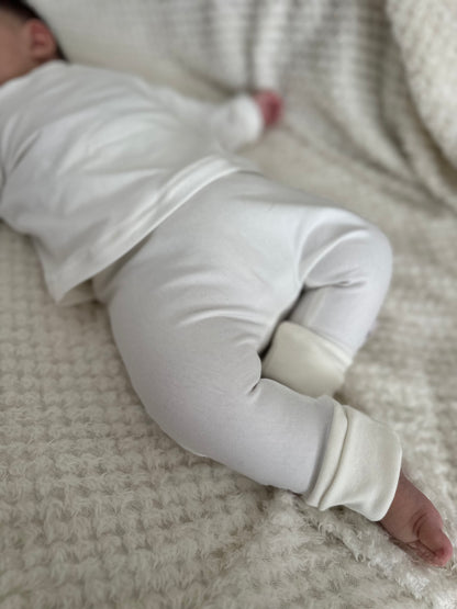 Sarouel couleur écru & blanc cassé Oeko-Tex