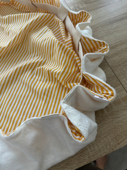 Sac Loompa éponge écrue et jaune à rayures