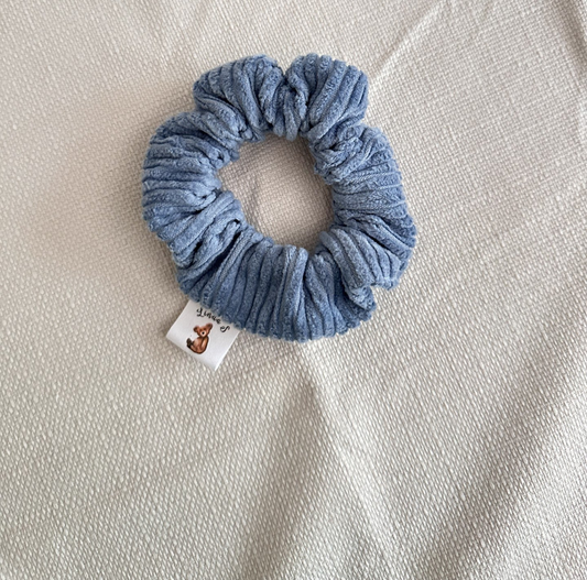 Chouchou en velours bleu