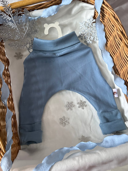 Sarouel couleur bleu/gris Oeko-Tex