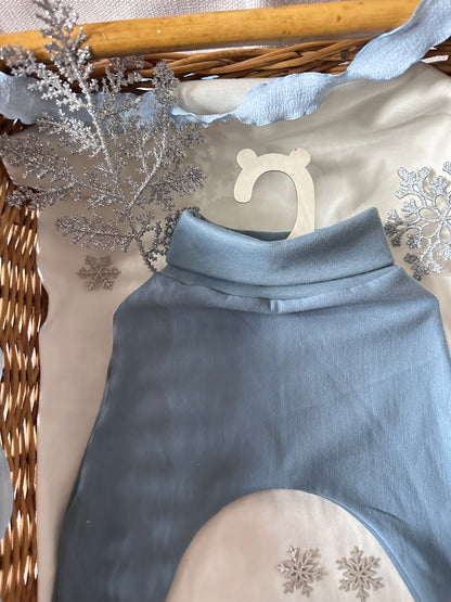 Sarouel couleur bleu/gris Oeko-Tex