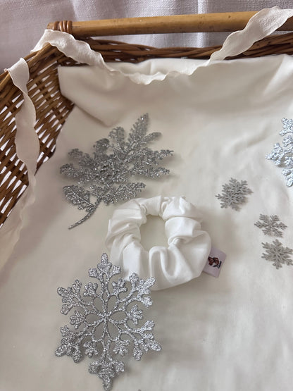 Chouchou en jersey blanc cassé Oeko-Tex