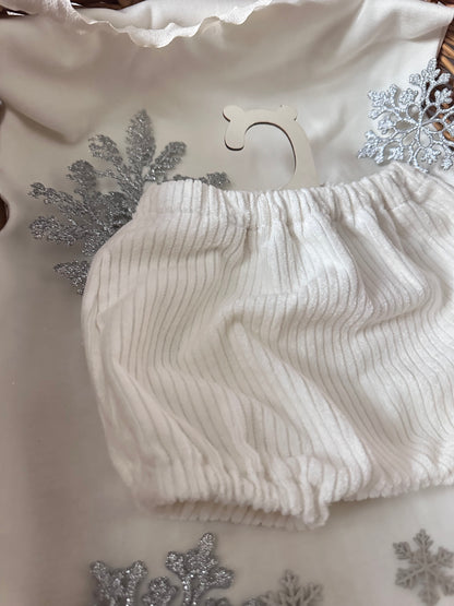 Bloomer en velours écru Oeko-Tex