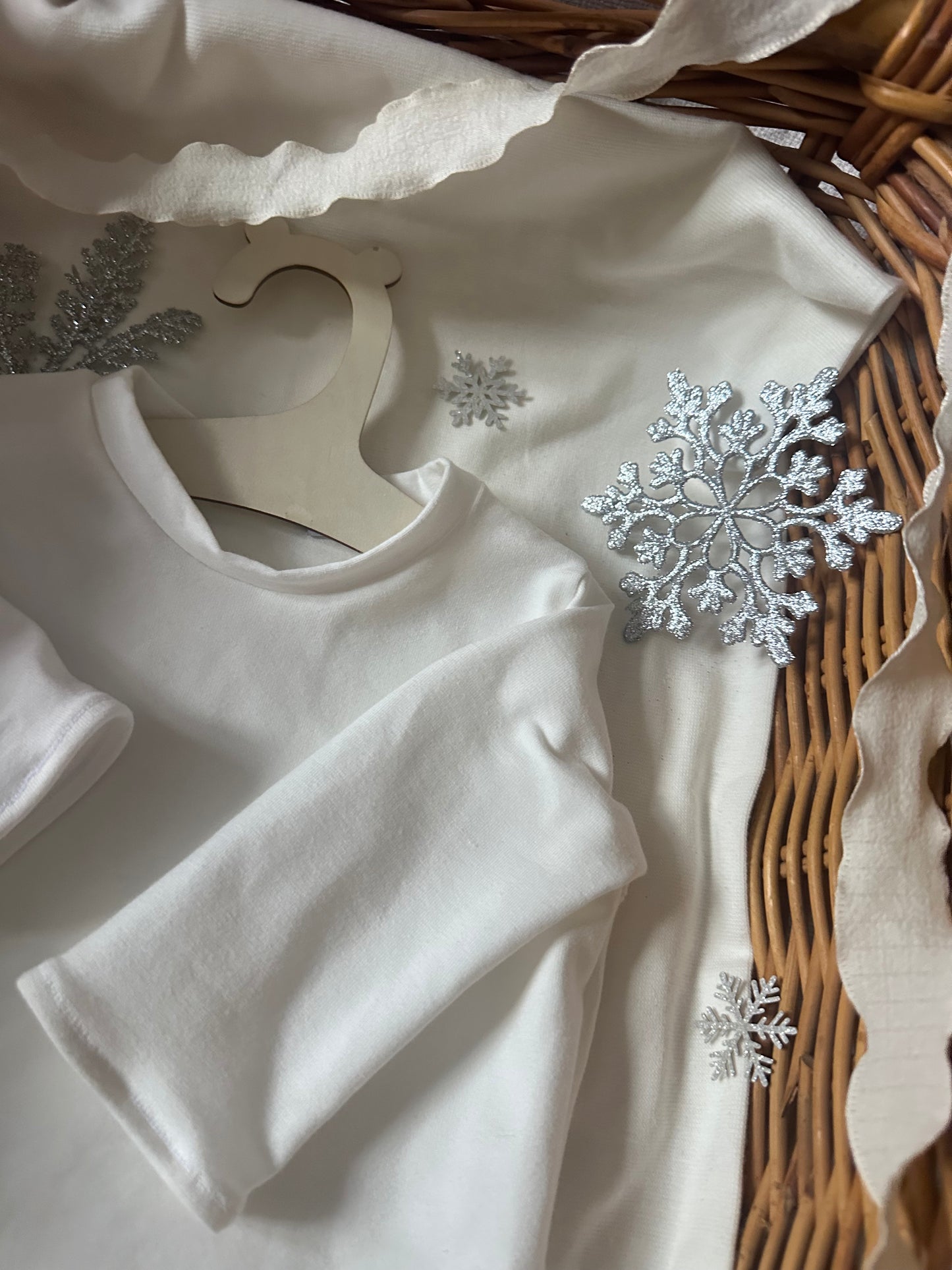 T-Shirt manches longues blanc cassé Oeko-Tex