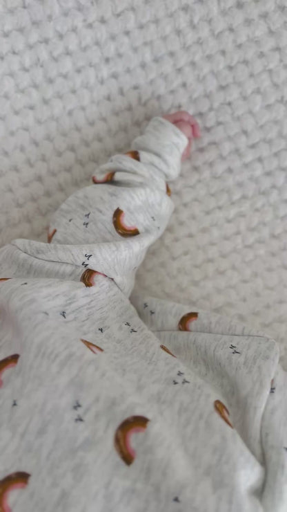 Ensemble pull manche longue + bonnet molletonné 1-3 mois