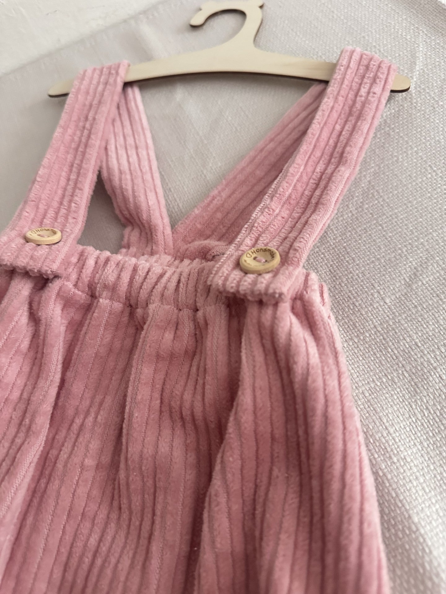 Bloomer en velours rose  taille 3-6 mois