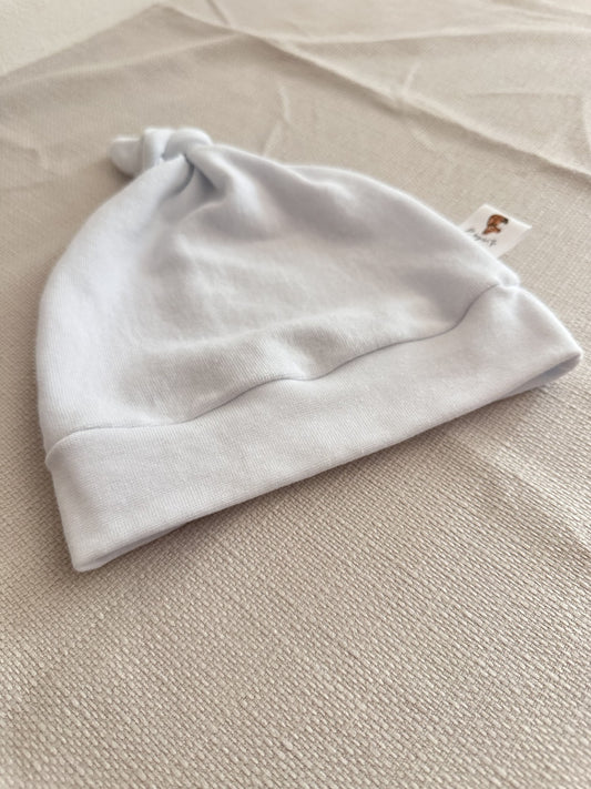 Bonnet blanc en jersey Oeko-tex