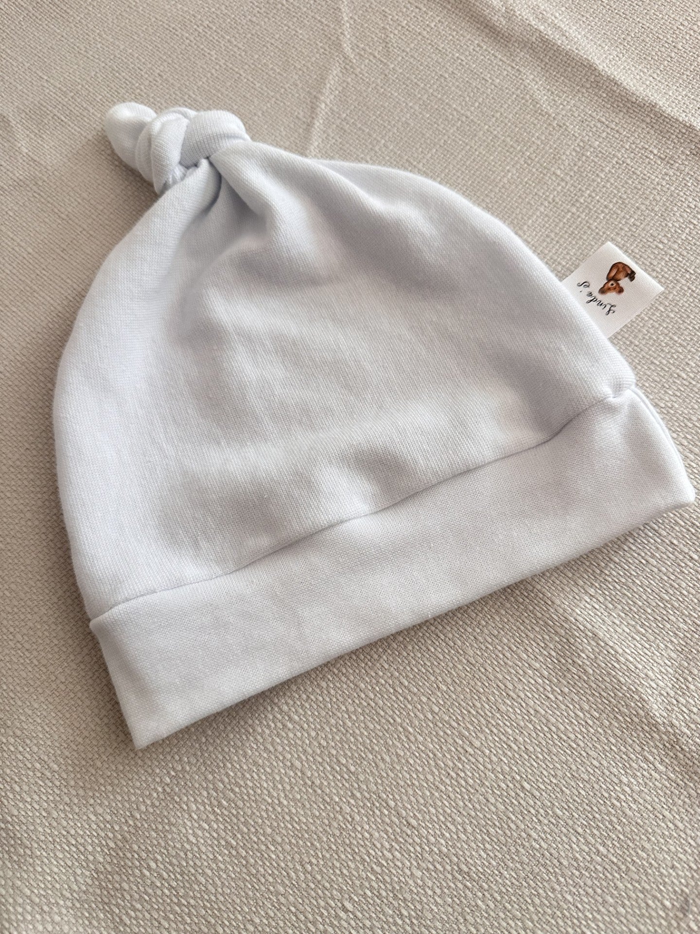 Bonnet blanc en jersey Oeko-tex