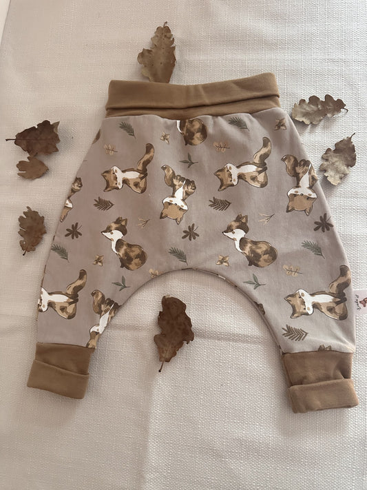 Sarouel en jersey motif renard Oeko-Tex