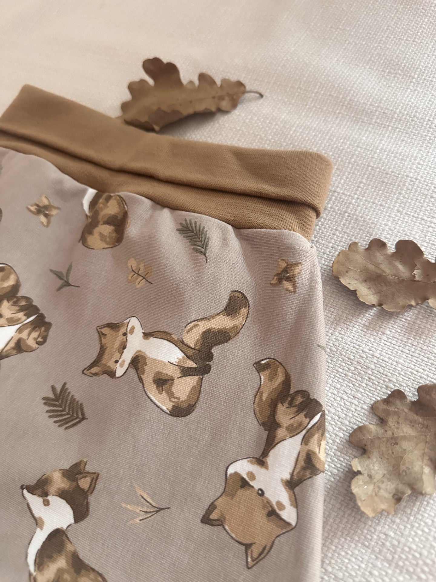 Sarouel en jersey motif renard Oeko-Tex